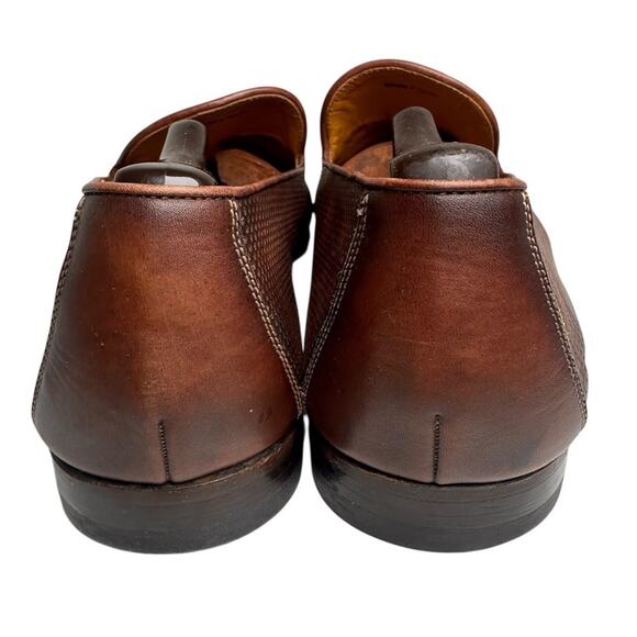 Magnanni Perforated Tassel Loafers Mens Sz 12 Brown Leather Spain SlipOn Preppy - Picture 12 of 16